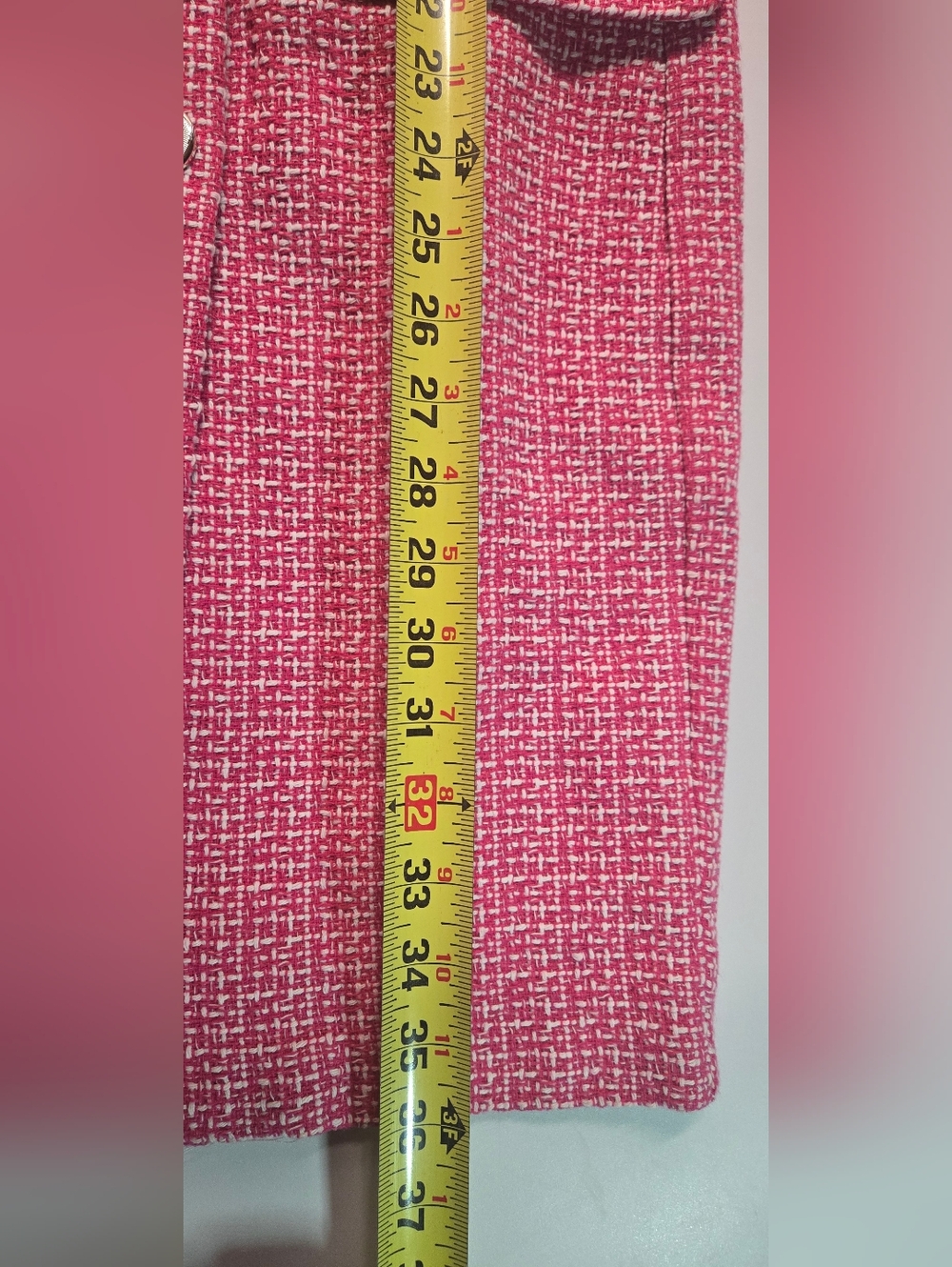 Nicole Miller Pink and White Patterned Garment - Picture 10 of 13